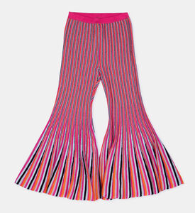 متماسكة مخططة السراويل واسعة قطع