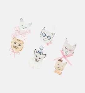 Cat-print Long-sleeve T-shirt