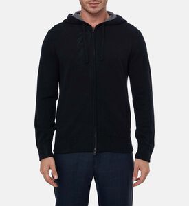 Vince Zip Fastening Hooded Sweater, Model View