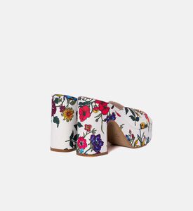 Floral Platform Mules