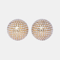 Gold Plated Crystal Pocorn Sphere