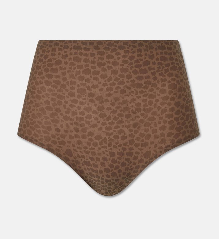 Chantelle High-waisted Leopard-print Briefs, Brown, Packshot View