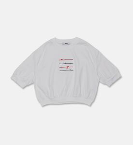 M S G M Logo-print Three-quarter T-shirt, Packshot View