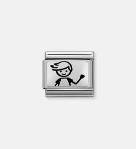 Composable Classic Link Sterling Silver Boy Charm Composable Classic Link Sterling Silver Boy Charm