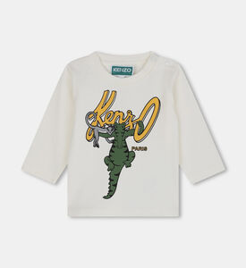 Long-sleeve Snap Closure T-shirt