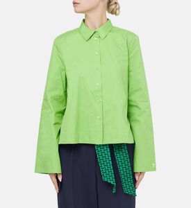 قميص كالي من قماش البوبلين بقصة ترابيز