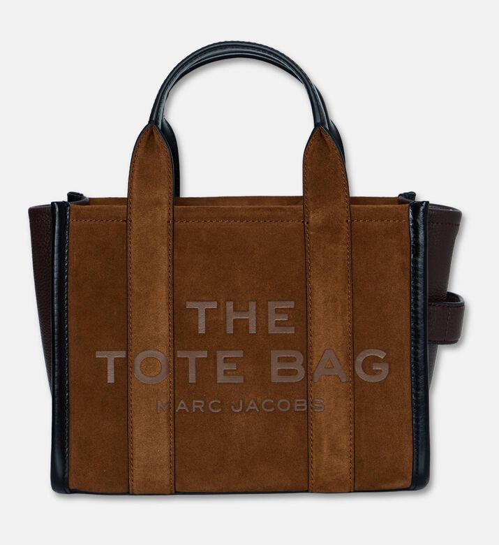 Marc Jacobs The Suede Debossed Small Tote Bag, Light-brown, Packshot View