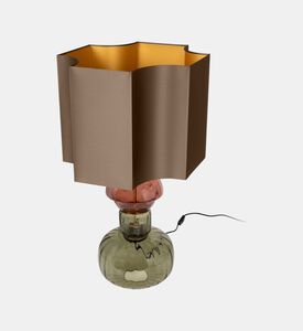 Glass Round Base Table Lamp