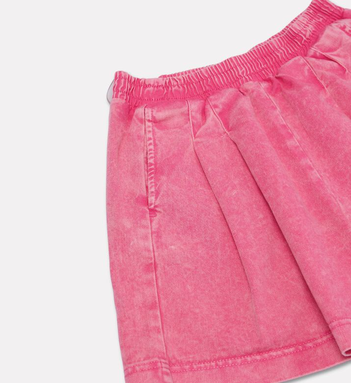 DKNY Elastic Waistband Slip Pockets Shorts, Pink, 4y, Packshot View