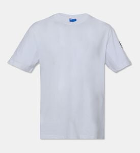 Karl Lagerfeld Silicone Logo-patch Short-sleeve T-shirt, White, L, Packshot View