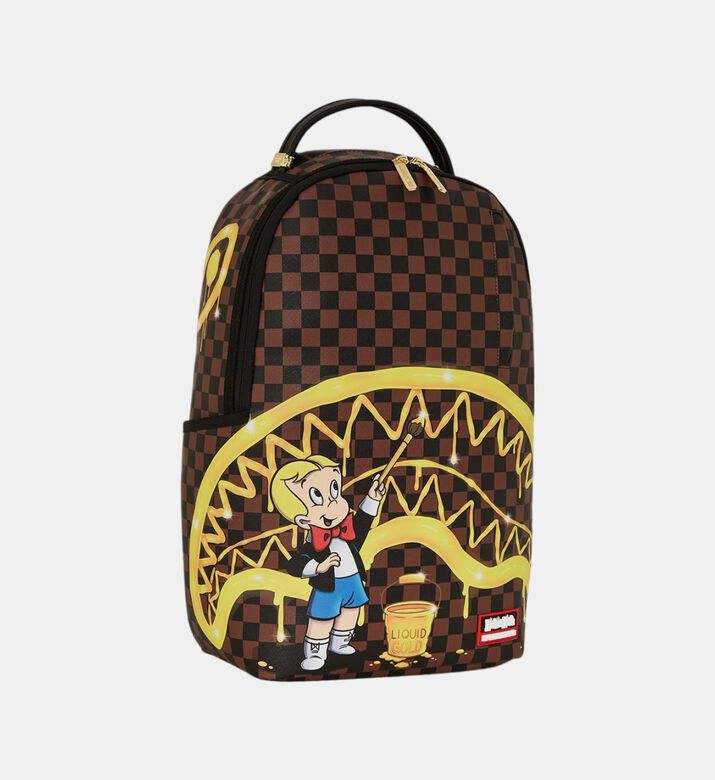 Looney Tunes Porky Pig Gold Drip Shark Backpack