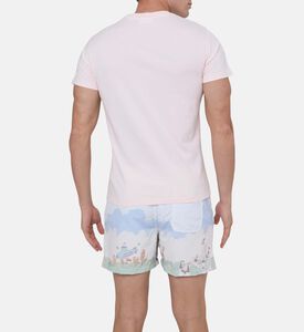 تيشيرت قصير الأكمام مطرز