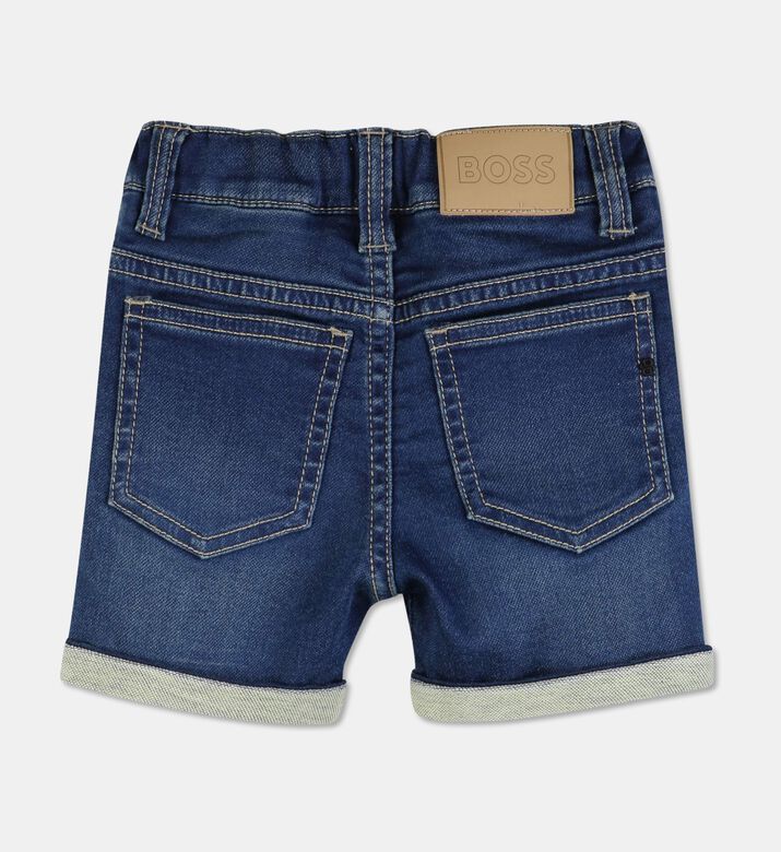 Boss Distressed Knit Denim Shorts, Packshot View