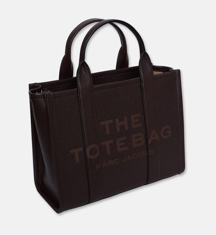 Marc Jacobs The Leather Medium Tote Bag, Beige, Packshot View