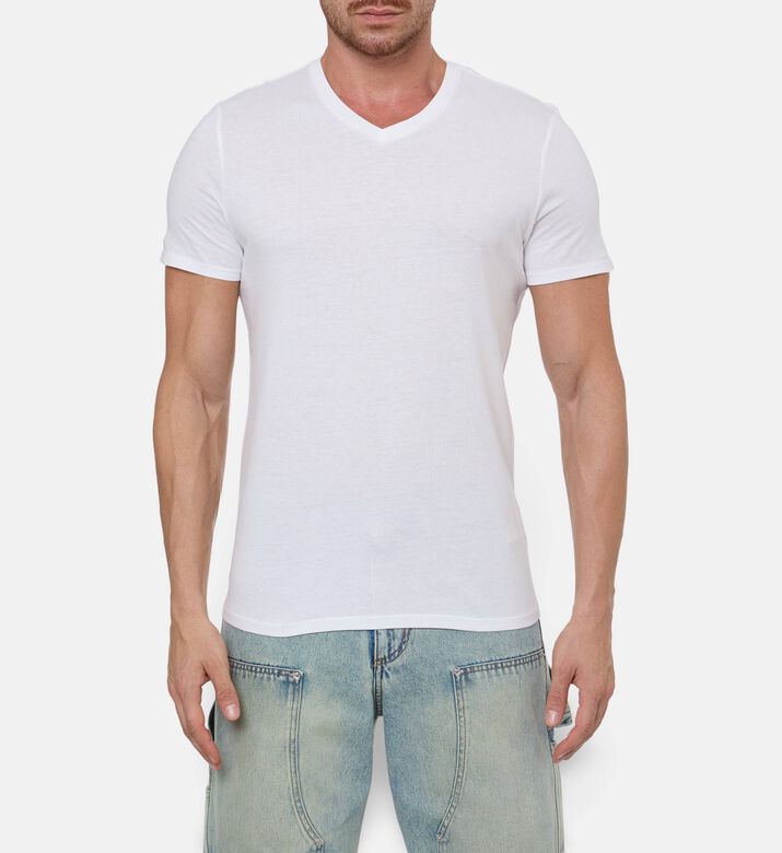 Galeries Lafayette Ts Mc Sishev, White, Xl, Model View