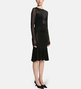 Angular-cup Long-sleeve Bodysuit