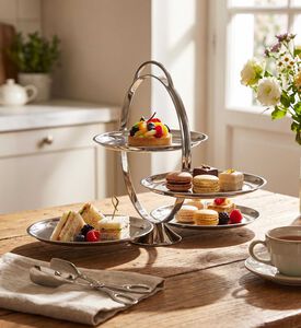 Alessi Anna Gong Folding Cake Stand, Model View