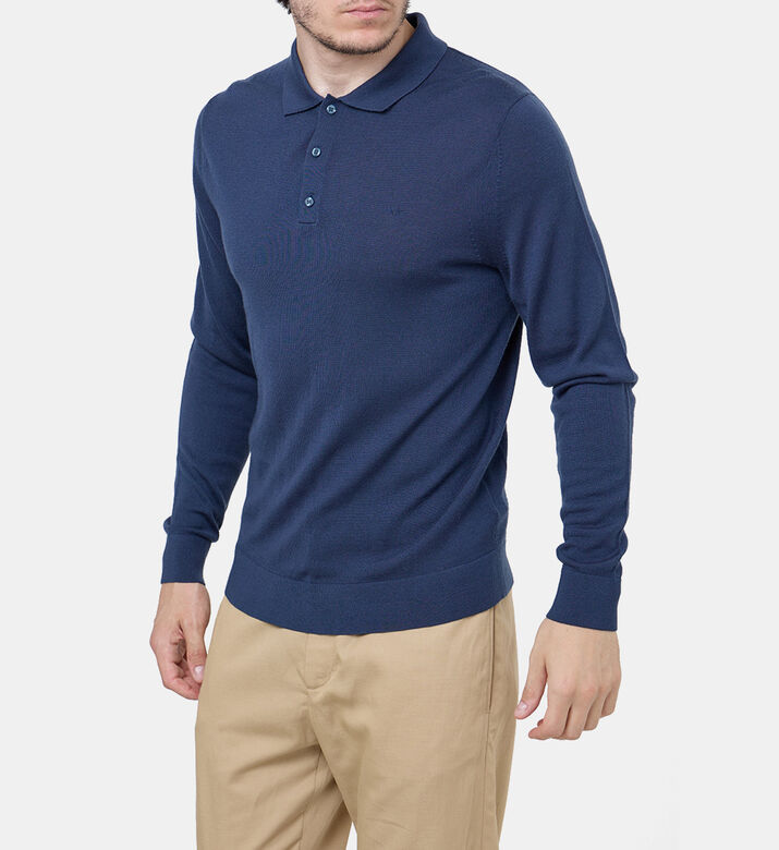 سويت شيرت بولو بصوف ميرينو