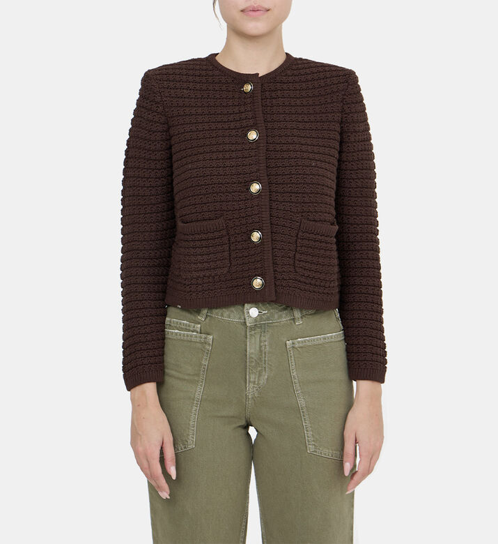 Gaspard Crochet Mesh Cardigan