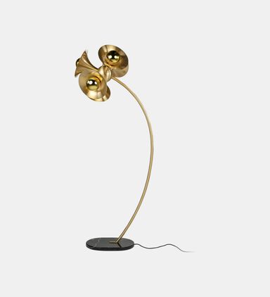 Jazz Brass Marble 5-bulb Lamp