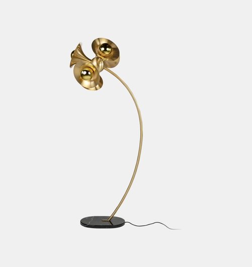 Jazz Brass Marble 5-bulb Lamp