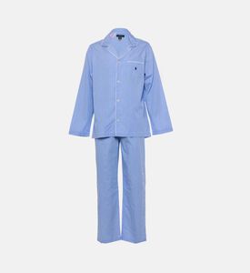 طقم نوم طويل الأكمام قطعتين