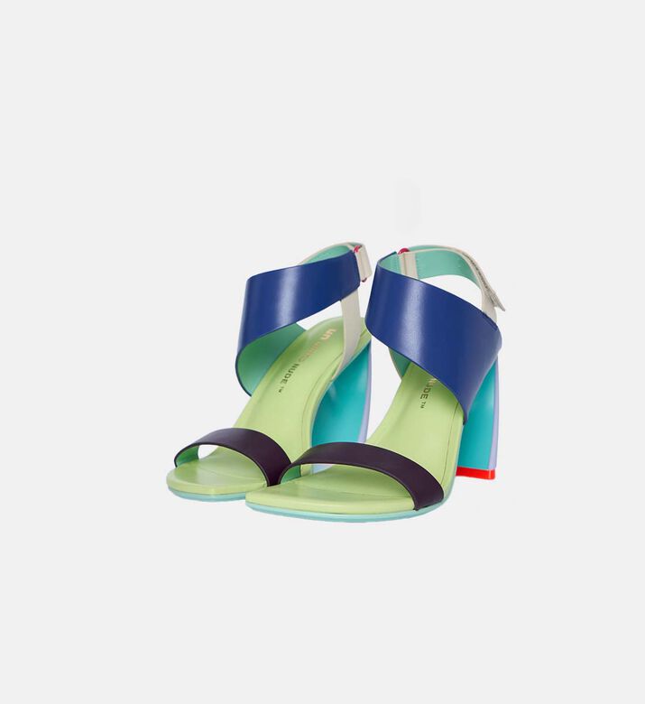 Curved Heel Ankle Strap Sandal