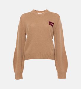 Puff Long-sleeve V-neck Sweater Puff Long-sleeve V-neck Sweater