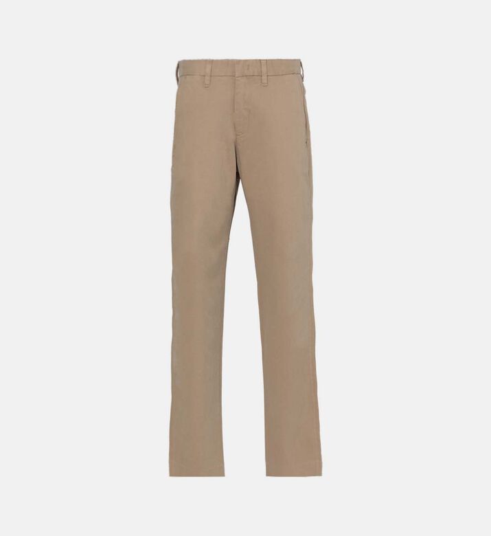 Cotton Twill Woven Regular-fit Pants