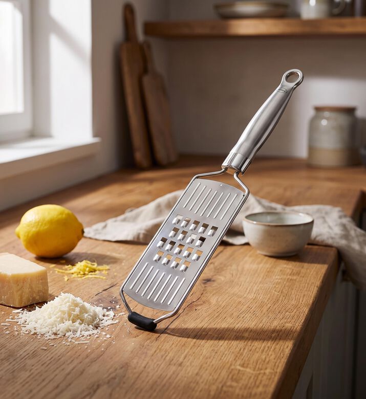 Rosle Stainless Steel Handle Coarse Grater, Model View