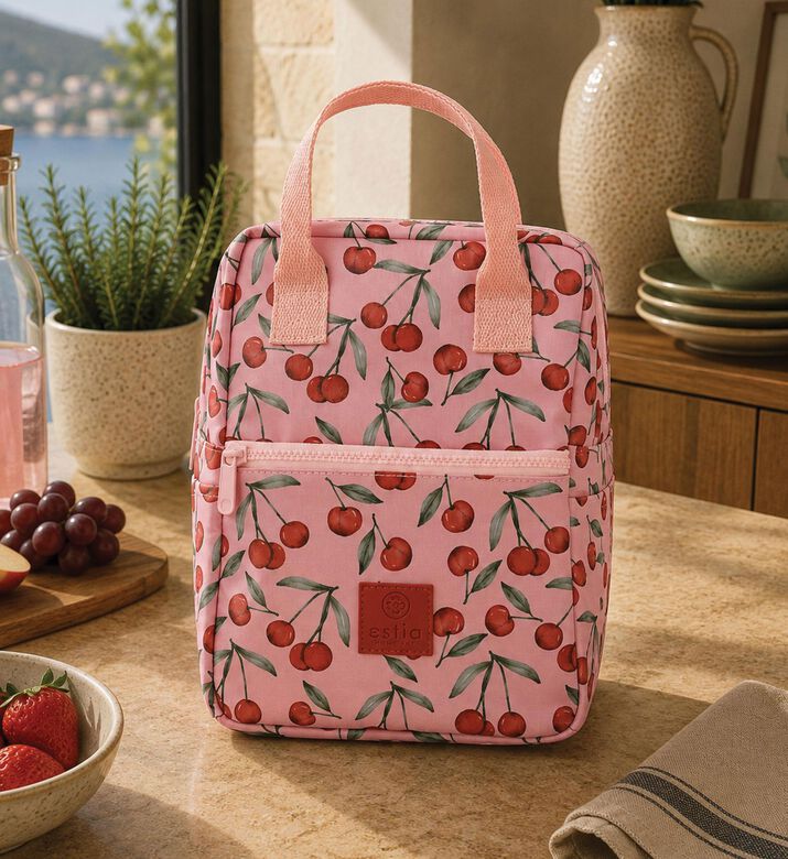 Estia Cherry Rose Insulated Lunch Bag, Packshot View