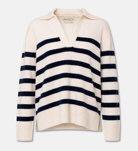 Galeries Lafayette Striped Recycled-cashmere Sweater, Packshot View