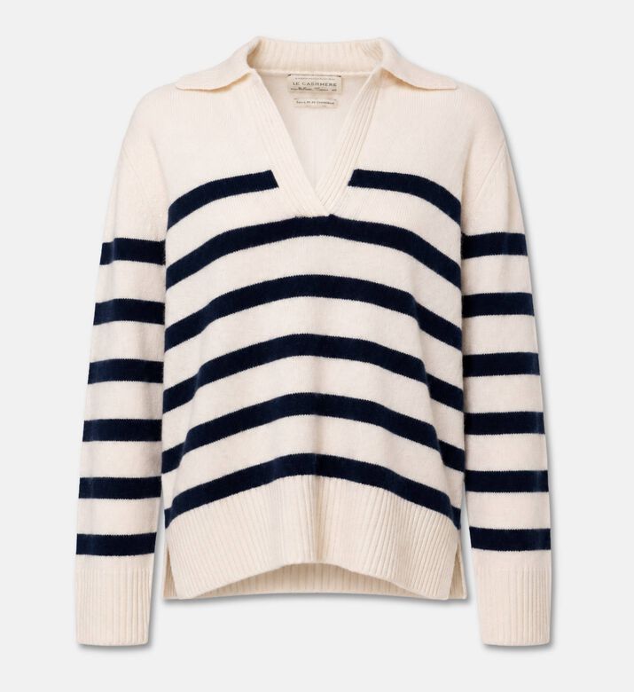 Galeries Lafayette Striped Recycled-cashmere Sweater, Packshot View