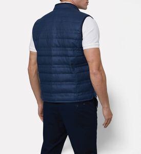 Corneliani Side-zip Pockets Slim-fit Vest, Navy, 58, Model View