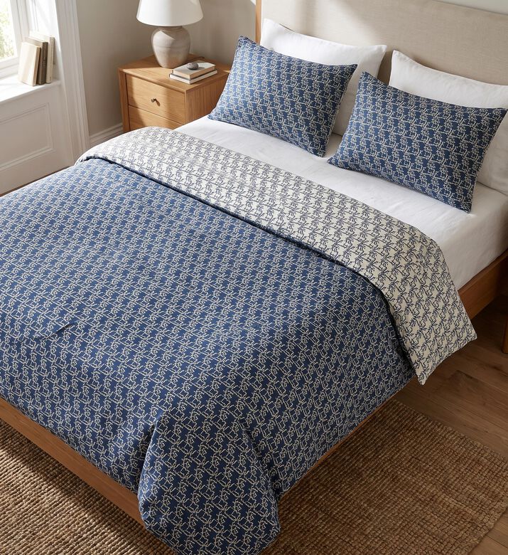Marco Polo Monogram Duvet Cover Bed Set, Packshot View