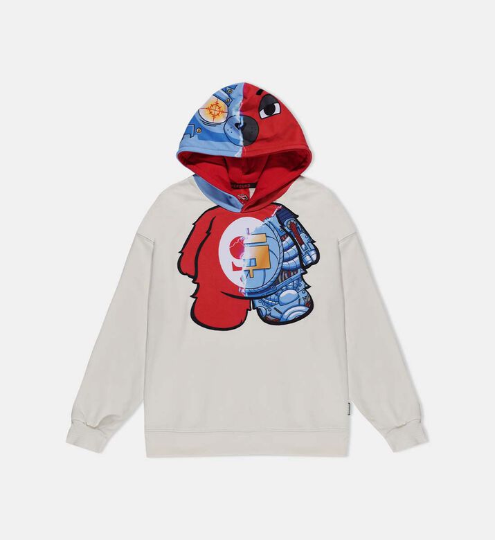 Cyborg Bear Over Hoodie