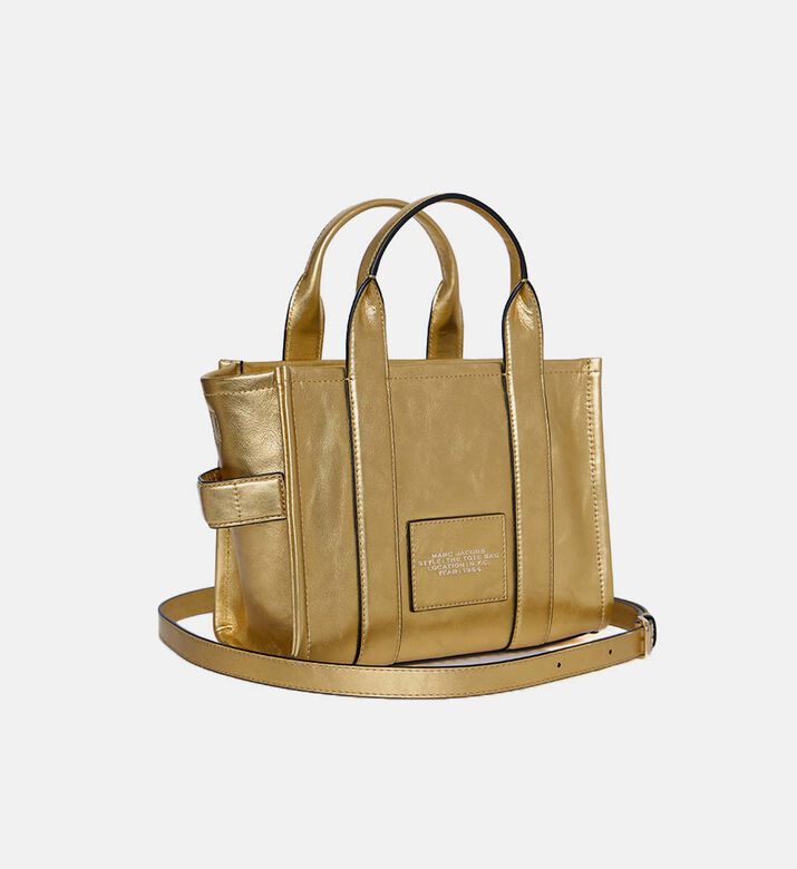 حقيبة يد جلد ميتاليك