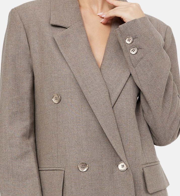 Double-breasted Flap Pockets Jacket
