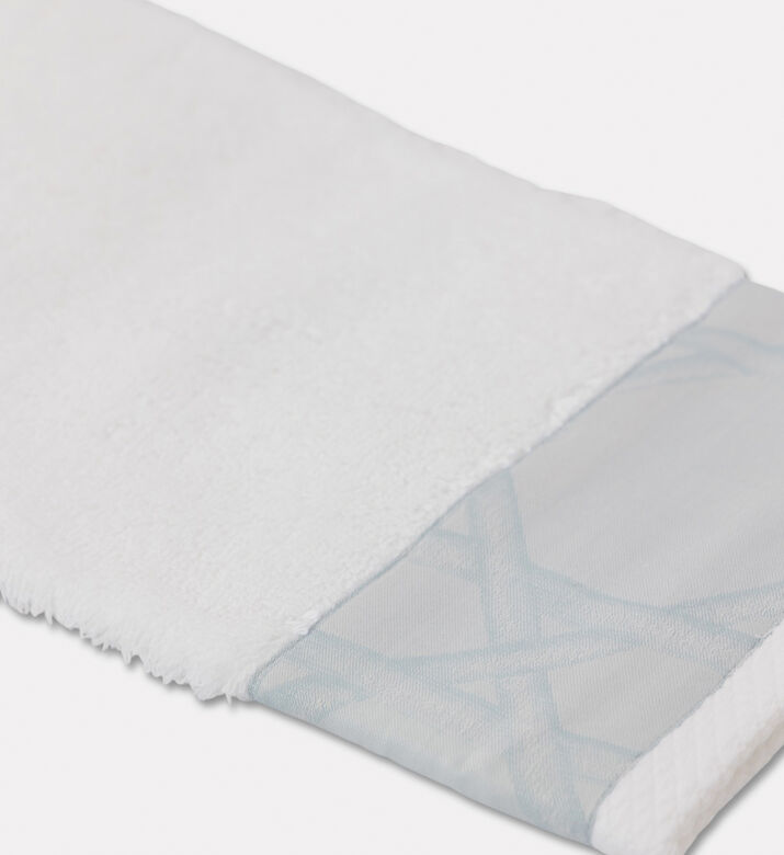 Dea Cane Bath Towel, White, 33x33-cm, Packshot View