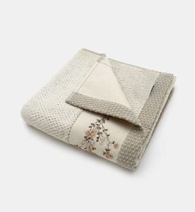 Home Deco and More Branchi Cotton Linen Terry Towel, Natural, 50x100-cm, Packshot View
