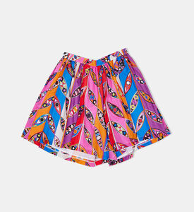 تنورة قطن بطبعة على كاملها