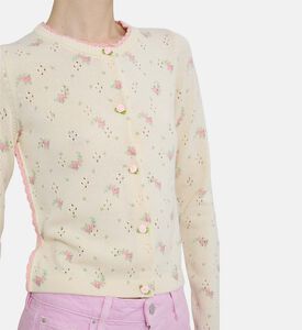 Embroidered-floral Pattern Cardigan Embroidered-floral Pattern Cardigan