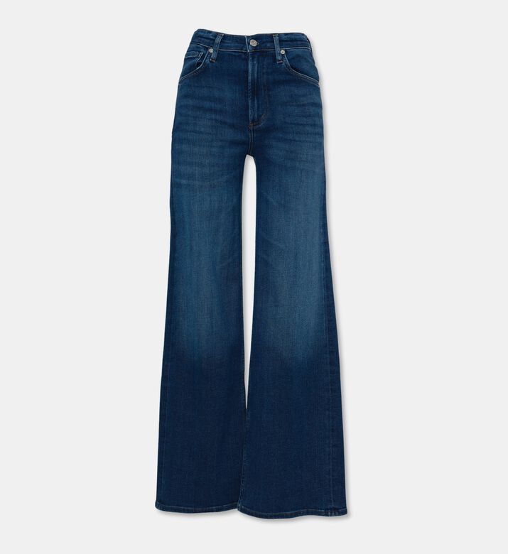 Citizens of Humanity Button Closure Wide-leg Denim Pants, Packshot View
