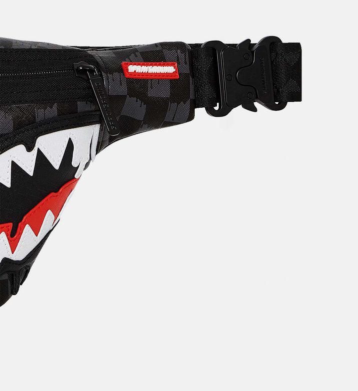 Drip Check Shark Crossbody Bag