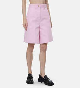 Patou High-waisted Bermuda Shorts, Model View