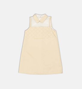 La Mia Bambina Quilted Embroidered Logo Dress, Packshot View
