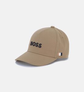 Twill Striped Logo-embroidery Cap