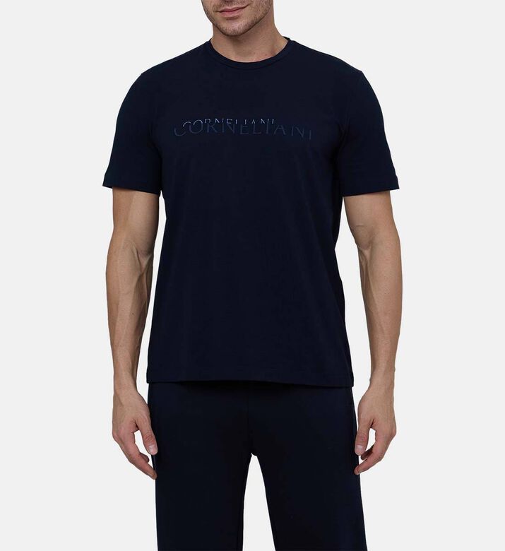 Crew Neck Stretch Jersey T-shirt