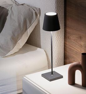 Zafferano Poldina Pro Table Lamp Matt, Grey, Packshot View