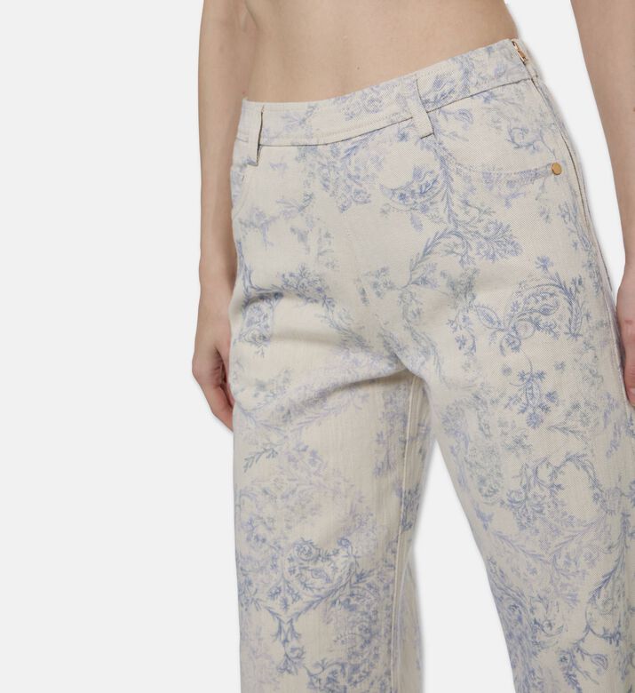 Forte-Forte All-over Floral-print Regular-fit Pants, Model View
